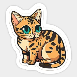 Exotic Bengal Cat Sticker - Premium Quality Sticker